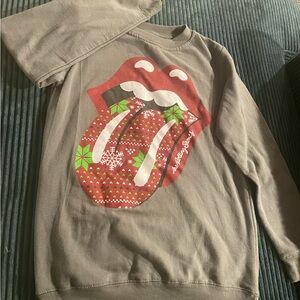 the Rolling Stones Graphic Sweater - Gray